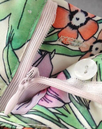 2017 Fashion Women Floral  Pant Retro Vintage Wide Leg Pants Summer Causal Trousers with Bow Belt PT156