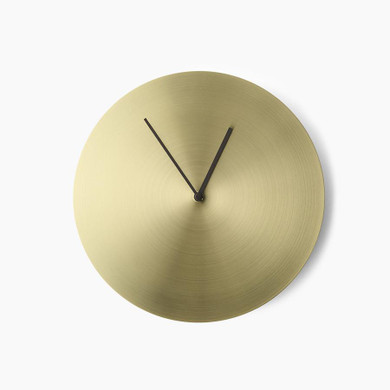 Menu Brass Wall Clock