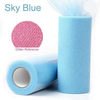 FENGRISE Fabric Patchwork 25 yard Glitter Tulle Roll Sewing Tutu Accessories Textile Tutu Craft Material Apparel Organza Cloth