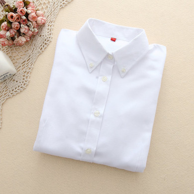 FEKEHA Women Blouses 2018 Long Sleeve Oxford Ladies Tops Office Long Sleeve Shirts Women Student Blusas Camisas Mujer