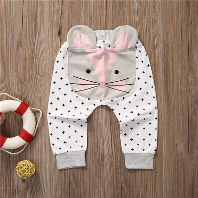 2017 New Style Fashion Cartoon Toddler Baby Boys Girls Bottom Pants Harem Leggings Pants Trousers