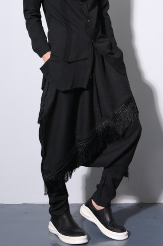 2017 New Spring men's fashion harem pants loose pants hip-hop hiphop jeans the trend of the pants trousers Stage singer costumes