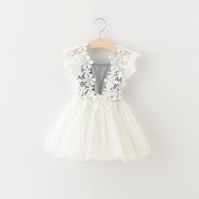 2017 summer baby girl dress lace flower baby princess dress mesh baby girl clothes newborn toddler girl dresses vestido infantil