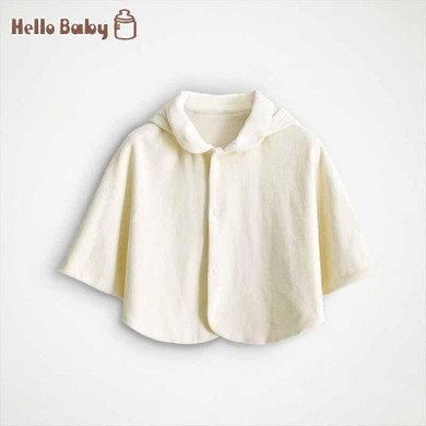 Free shipping Solid Color Baby Cloak Baby Cape High quality infant baby outerwear baby clothes soft fleece suit for 1-3 years