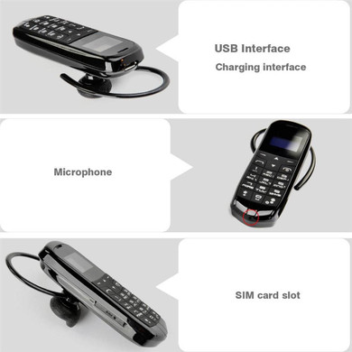 Long-CZ J8 bluetooth Dialer mini mobile Phone 0.66 inch with Hands Free Support FM Radio, Micro SIM Card, GSM Network