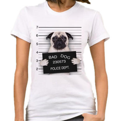 2017 Summer T Shirt Women Harajuku Very Bad Dog Funny Print Tee Tops Short Sleeve Female T Shirt Casual Femme Clothes