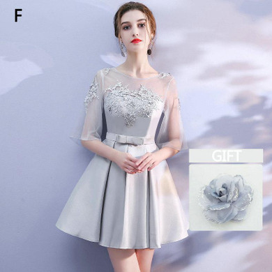 LAMYA Cheap Short A Line Satin Bridesmaid Dresses 2018 Vintage Plus Size Wedding Party Dress Princess Prom Gown Robe De Soiree LAMYA Cheap Short A Line Satin Bridesmaid Dresses 2018 Vintage Plus Size Wedding Party Dress Princess Prom Gown Robe De Soiree