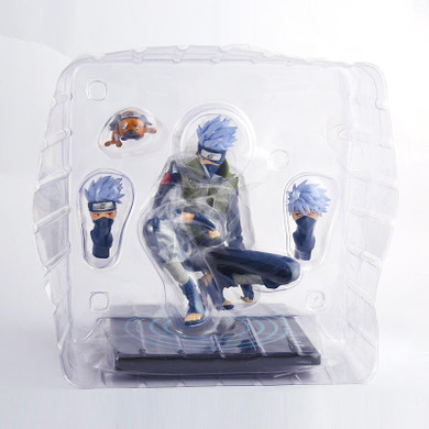 J.G Chen FREE SHIPPING Japanese Animation NARUTO Shippuden Hatake Kakashi With Ninken Pakkun 15cm/6" PVC Action Figure Anime