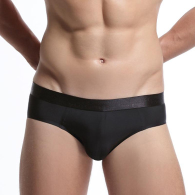 IYUNYI Men's Ice Silk Briefs Shorts Men Cool Underwear High Quality Seamless Briefs Panties Male Solid Shorts Underwear Men