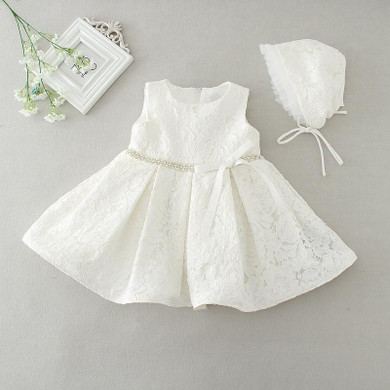 IYEAL Infant Baby Girl Birthday Party Dresses Baptism Christening Easter Gown Toddler Princess Lace Flower Dress for 0-2 Years