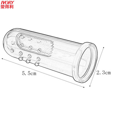 IVORY Useful healthy Kids Baby Infant Soft Silicone Finger Toothbrush Teeth Rubber Massager Brush with box Training Three Colors