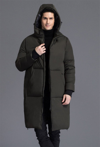 AYUNSUE Plus Size Parka Hombre 2017 Men's Winter Jackets Thick Hooded Male Coat White Duck Down Jacket Men Black Coats WXF170