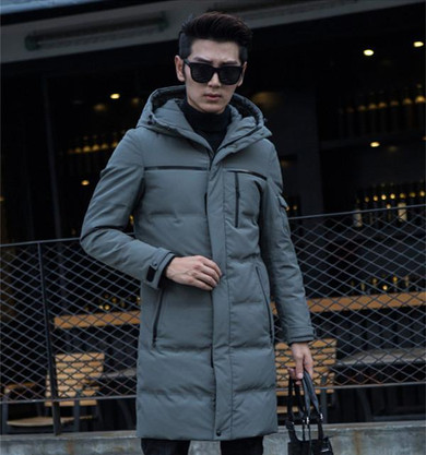 AYUNSUE Fashion White Duck Down Jacket Men Warm Hooded Mens Winter Parkas Thick Men's Jackets Solid Coat Casaco Masculino WXF417