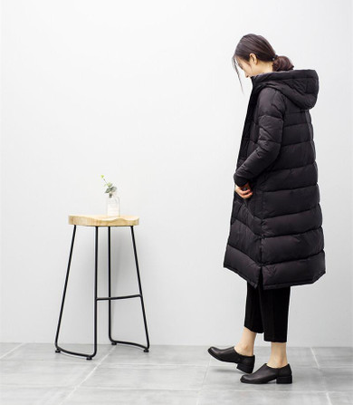 AYUNSUE 2017 Fashion Women's Down Jackets Warm White Duck Winter Coat Female Padded Jacket Women Long Parka Abrigo Mujer WXF364