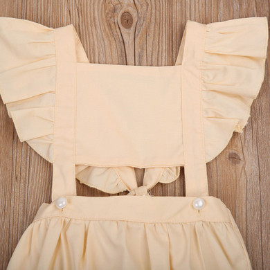 Cotton Toddler Kids Baby Girls Clothes Bodysuits Cotton Jumpsuit Cute Baby Girls Sleevless Sunsuit Outfit Clothes