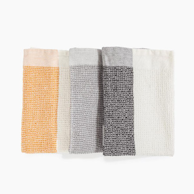 Cotton Tea Towel Set in Neutrals