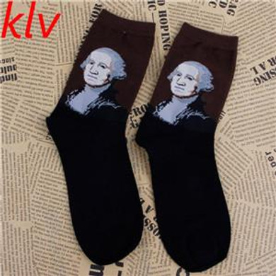 2017 Harajuku Design Graffiti Unisex Socks Fashion Mural Art Cotton Socks Painting Character Pattern Socks for Women Men