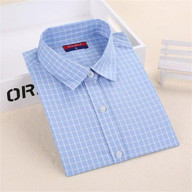 Brand Casual Plaid Women Shirts Blouses Ladies Collar Tops Plus Size Blusas Femininas Red Long sleeve Plaid Shirts Women 2016