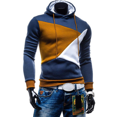 Brand 2017 Hoodie Hit Color Stitching Hoodies Men Fashion Tracksuit Male Sweatshirt Off White Hoody Mens Purpose Tour XXL
