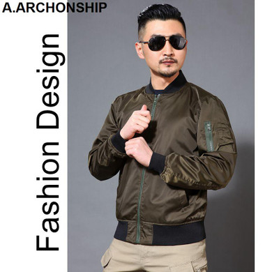 Brand 2017 Black Thin MA1 Autumn Summer Men's Bomber Flight jacket Air Force Baseball Military Outwear hip hop coats streetwear