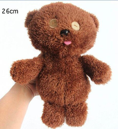 2016 New 20cm Brown Color Soft Bob's Stuffed Plush Toy Teddy Bear Baby Kids Friend Dolls