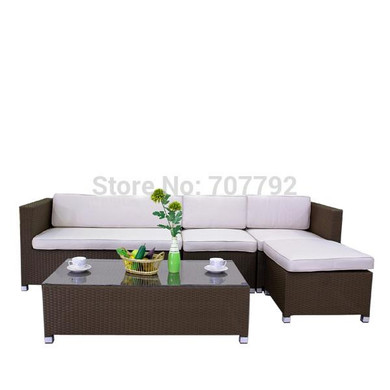 2016 modern style rattan furniture patio terrace sofa Set