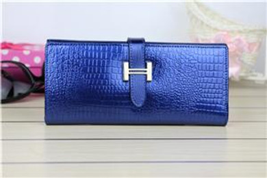 2016 High Quality Genuine Leather Wallets Women Long Purse Vintage Alligator Genuine Leather Wallet