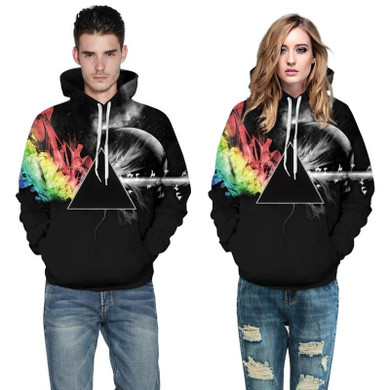 Mr.1991INC Brand Sweatshirts Men/women 3d Sweatshirts Print Sunlight Refraction Rainbow Hooded Hoodies Pullover Tops Hoody