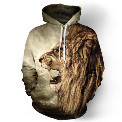 Mr.1991INC Autumn Winter Fashion Lion Ancient Digital Printing Men/Women Hooded Hoodies Cap Windbreaker Jacket 3d Sweatshirts