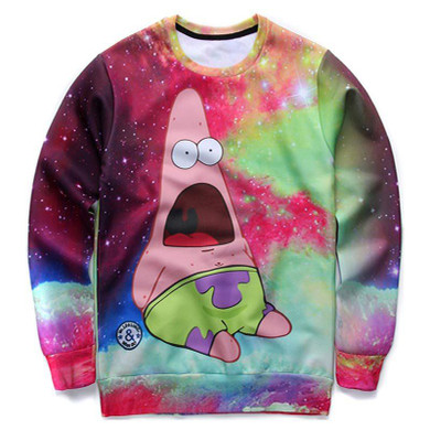 Mr.1991INC Autumn tops men/boy cartoon sweatshirts 3d print animation character funny galaxy hoodies pullover