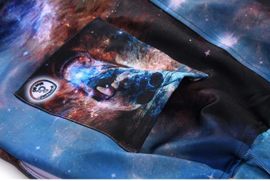 Mr.1991INC Animals fashion Men's 3d pant print ferocious dog stars space/galaxy joggers long harem pants