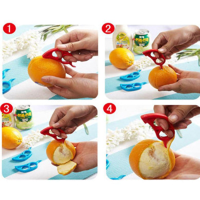 Mouse Shape Lemons Orange Citrus Opener Peeler Remover Slicer Cutter Quickly Stripping Kitchen Tool