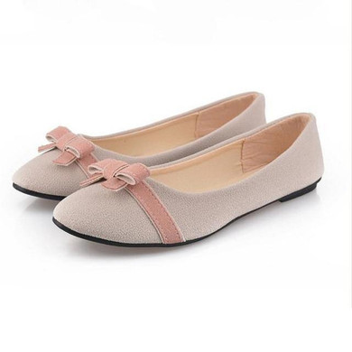 2017 New Arrive Fashion Women Shoes Spring Bowknot Single Shoes Ladies Flat Leisure Sweet Darling Casual Female Students Shoes