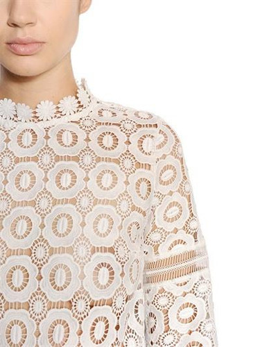 2017 new arrive flower Lace Blouses & Shirts