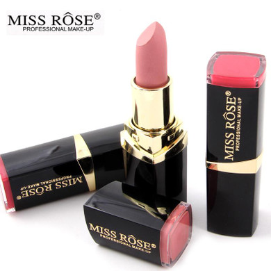 Miss Rose brand batom 24color Nude Matte lipstick Matte Velvet Lipstick Beauty Red Lips kilie batom Cosmetic long-lasting makeup