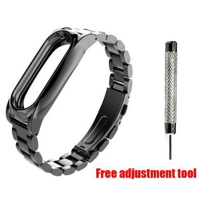 Metal Strap For Xiaomi Mi Band 2 Screwless Stainless Steel Bracelet For MiBand 2 Wristbands Replace Accessories For Mi Band 2
