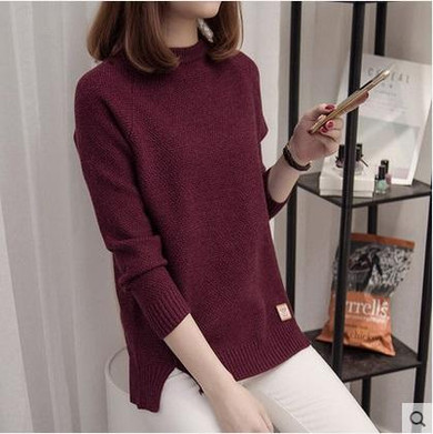2017 New women Oversized Sweater Female Knitted Cashmere sweaters And Pullovers Long Sleeve loose Pull Femme Winter Pullover