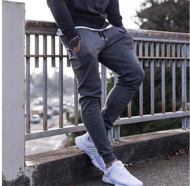 2017 New Trend Men Sweatpants Slim Fashion Harem Pants High Quality Cotton Mens Joggers Brand Embroidered Little Feet Pants