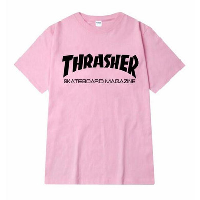 2017 New thrasher T Shirt Men Women Skateboards tee Short Sleeve Skate T shirts Tops Hip Hop T shirt Homme Man Trasher T shirts