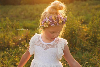 Free Ship 2016 Flower Girl Dresses White/Ivory Real Birthday Pageant Communion Dress Little Girls Kids/Children Dress Wedding