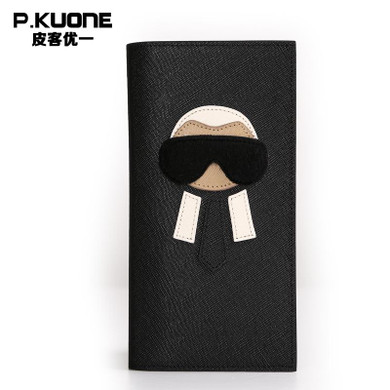 Brand Genuine Leather Women Clutch Wallets Luxury Famous Men Wallet Fashion Female Long Purse Unisex Wallet