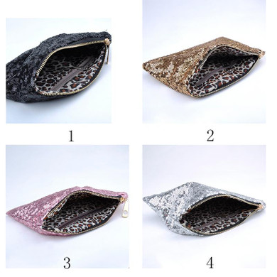 Brand Designer Sequins Luxury Cosmetic Bags Organizer Handbag Glitter Bling Sequins Women Clutch Comestic Makeup Bag