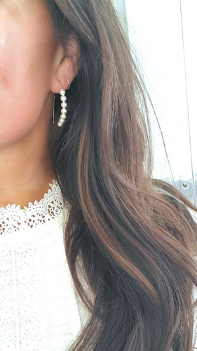 Pearl Hoop Earrings