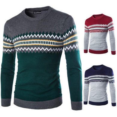 New Autumn Winter Fashion Brand Sweaters Pullover Men Round neck Sweater Men Long Sleeve Shirt Mens Sweaters Wool Casual Dress