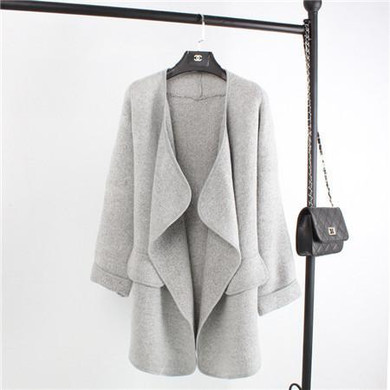 New Autumn Top Grade Open Stitch Long Cotton Wool Women Cardigan Fashion Casual Plus Size Woman Sweater Knitted Trench Coats