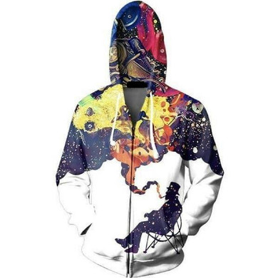 2017 New Fashion Hoodie Sweatshirt Spring/Autumn Unisex Casual 3D Sweatshirt Smoking Print Pullover Hoodie Street Wear S-5XL