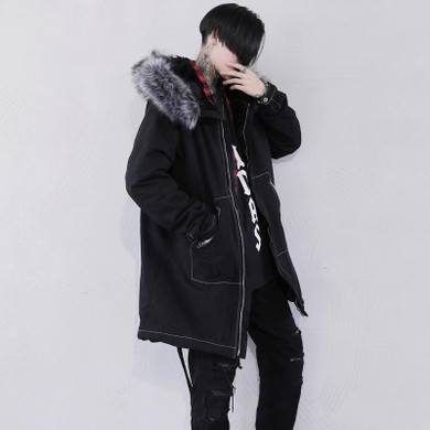 2017 New Fashion Casual Winter Jacket Men Hooded Warm Coats Parkas Men Cotton Thick Long Solid Hip Hop Men's Winter Jackets