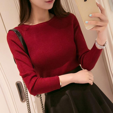 2017 New fashion Cashmere Sweater Women Sweaters and Pullover Spring Autumn Casual sexy Big o-Neck slim warm Knitted Sweater