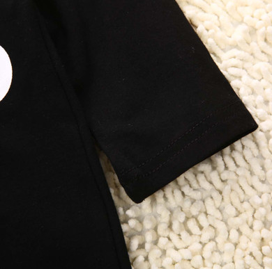 2017 New One-Pieces Baby Romper Clothes Newborn Infant Baby Boy Girl Kids Cotton Black Letter Romper Jumpsuit Clothes Outfit