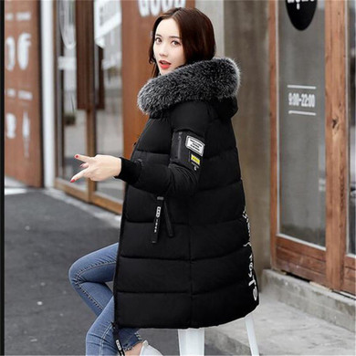 2017 New Not Winter Down Cotton Long Jacket Women Thick Coat Hooded Plus Size Slim Parka Female Winter Warm Outerwear Q853